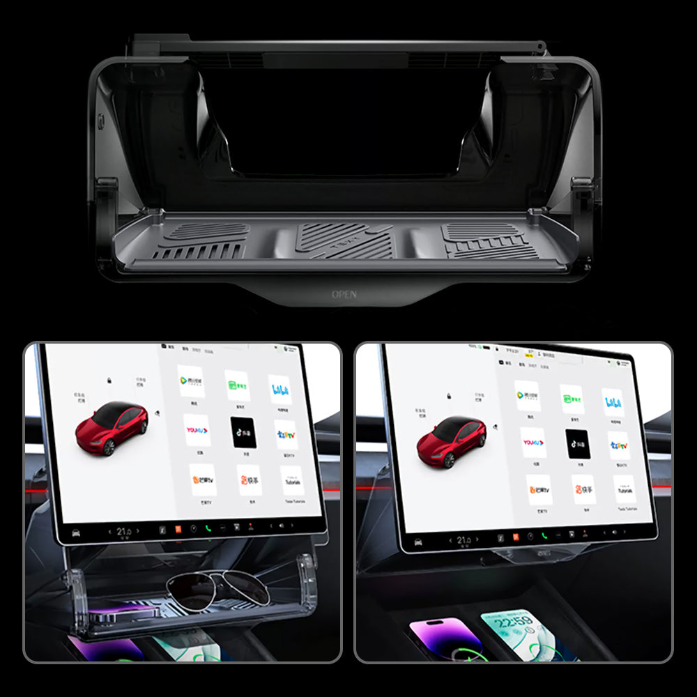 Center Console Organizer and Armrest Box for Tesla 2024 Model 3 Highland -  central control + armrest box storage box